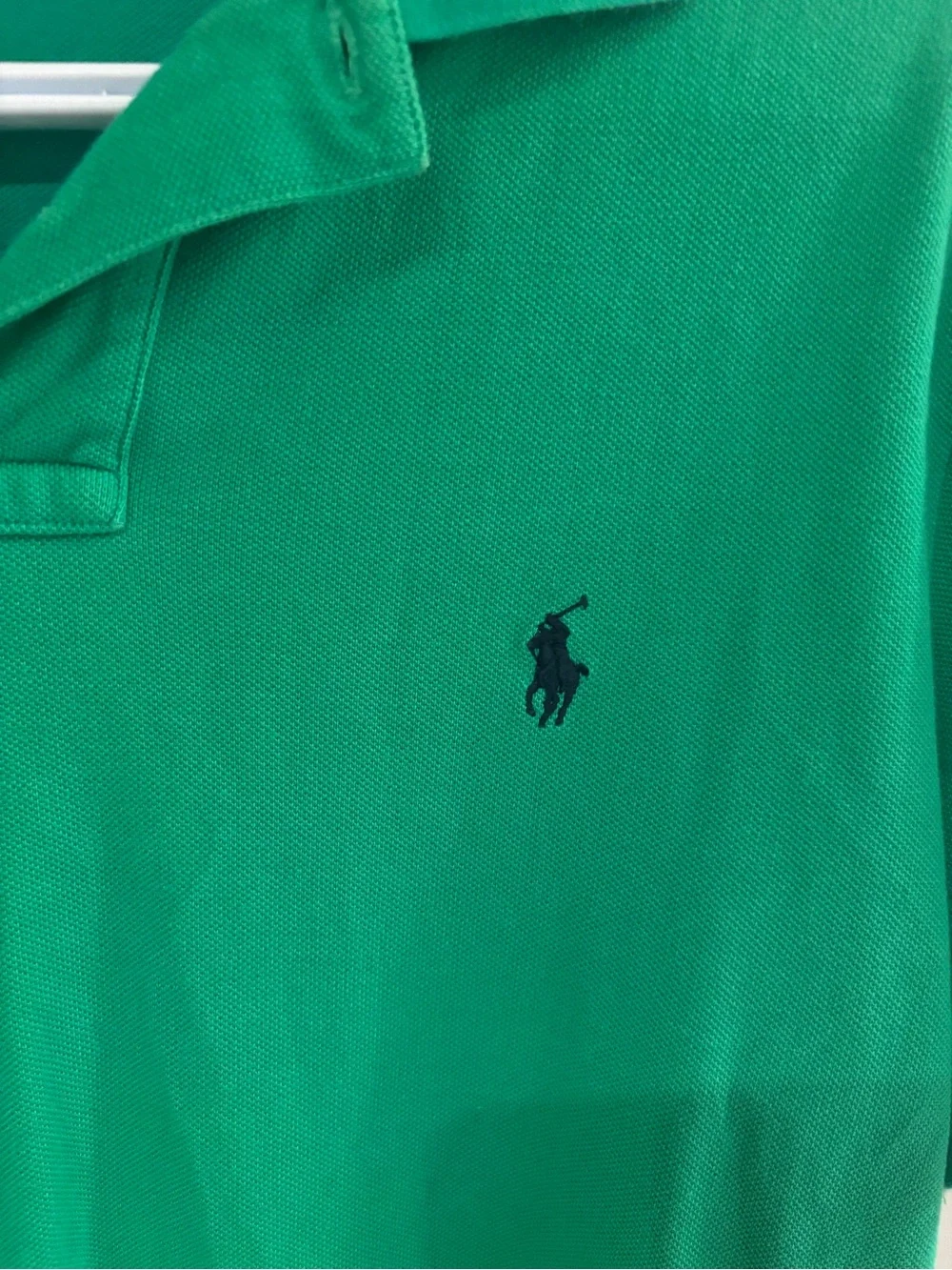 Polo by Ralph Lauren Men’s Green Short-Sleeve Polo Shirt-medium